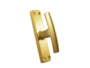 Maniglia per finestra cremonese Ginevra senza movimento placca mm.150x35 anodizzato varie finiture |  Brialma - immagine 2